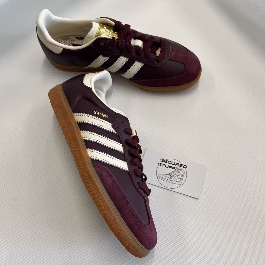 (Women) adidas Samba OG 'Maroon' ID0477 (Women) adidas Samba OG 'Maroon' ID0477